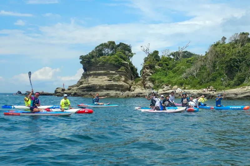 館山でのSUPツーリング風景2