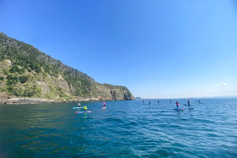 館山でのSUPツーリング風景1
